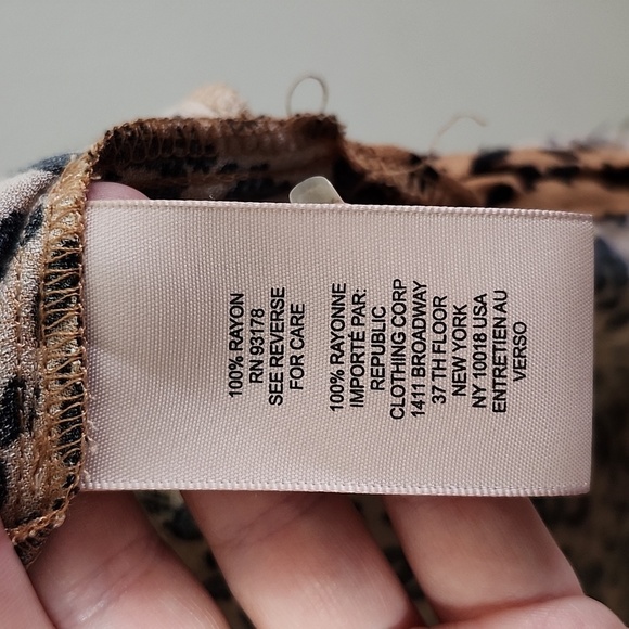 Philosophy Leopard Print Women's Midi Cardigan Kimono Medium Pockets - Picture 8 of 10